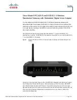 Preview for 1 page of Cisco EPC2425 Datasheet