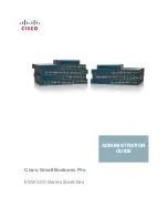 Предварительный просмотр 1 страницы Cisco ESW-540-24 - Small Business Pro Switch Administration Manual