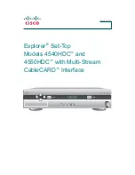 Cisco EXPLORER 4540HDC  guide User Manual preview