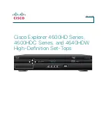 Preview for 1 page of Cisco Explorer 4600HD Series User Manual