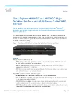 Cisco EXPLORER 4640HDC Datasheet preview