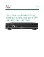 Cisco Explorer 8600HD Series User Manual preview