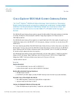 Cisco Explorer 9800 Multi-Screen Series Datasheet preview