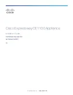 Preview for 1 page of Cisco expressway ce1100 Installation Manual