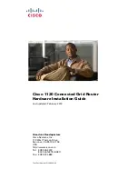 Предварительный просмотр 1 страницы Cisco Firepower 1120 Hardware Installation Manual