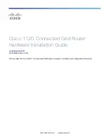 Предварительный просмотр 1 страницы Cisco Firepower 1120 Hardware Installation