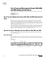 Preview for 1 page of Cisco Firepower 1600 Getting Started Manual