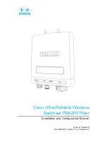 Предварительный просмотр 1 страницы Cisco FM4200 Installation And Configuration Manual