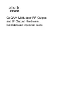 Preview for 1 page of Cisco GoQAM Installation And Operation Manual