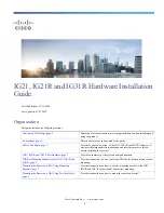 Cisco IG21-EU-E-K9 Installation Manual preview