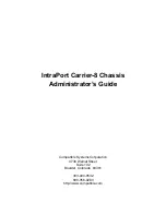 Preview for 1 page of Cisco IntraPort Carrier-8 Administrator'S Manual