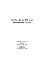 Предварительный просмотр 1 страницы Cisco IntraPort Carrier-8 Administrator'S Manual