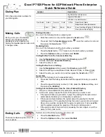 Preview for 1 page of Cisco IP 7925 Quick Reference Manual