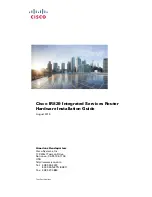 Preview for 1 page of Cisco IR829 Hardware Installation Manual