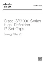 Preview for 1 page of Cisco ISB7000 Installation Manual