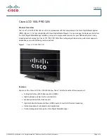Cisco LCD-100L-PRO-32N Datasheet предпросмотр