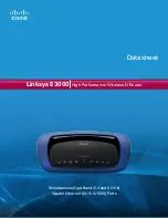 Cisco Linksys E3000 Datasheet preview