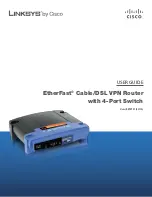 Предварительный просмотр 1 страницы Cisco Linksys EtherFast BEFVP41 User Manual