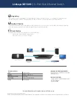 Предварительный просмотр 2 страницы Cisco Linksys SE1500 Quick Manual