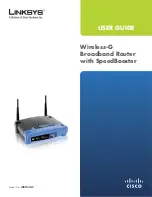 Preview for 1 page of Cisco Linksys WRT54GS User Manual