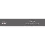 Preview for 1 page of Cisco Lynksys series Quick Installation Manual