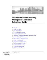 Предварительный просмотр 1 страницы Cisco M190 Quick Start Manual