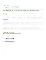 Cisco MA-UMNT-MR-A3 Installation Manual предпросмотр