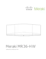 Preview for 1 page of Cisco Meraki MR36-HW Hardware Installation Manual