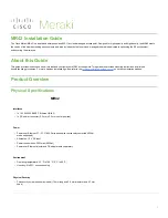 Cisco Meraki MR42 Installation Manual preview