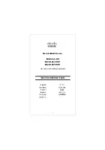 Cisco Meraki MS220 Series Quick Installation Manual предпросмотр