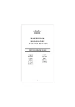 Preview for 1 page of Cisco Meraki MS320 Series Quick Installation Manual