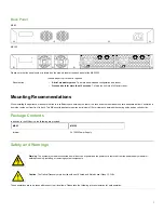 Предварительный просмотр 5 страницы Cisco Meraki MX105 Series Hardware Installation Manual