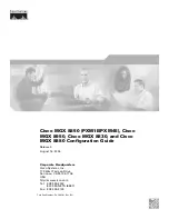 Предварительный просмотр 1 страницы Cisco MGX 8830 Configuration Manual