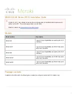 Cisco MS220-24/48 Series Installation Manual preview