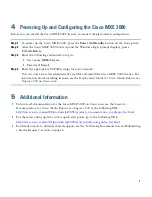 Preview for 5 page of Cisco MXE 3000 Hardware Installation Manual