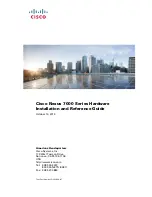 Preview for 1 page of Cisco Nexus 7004 Hardware  Installation And Reference Manual