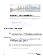 Cisco Nexus 7004 Installation Manual preview