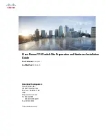 Preview for 1 page of Cisco Nexus 7710 Site Preparation And Hardware Installation Manual