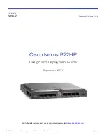 Предварительный просмотр 1 страницы Cisco Nexus B22HP Design And Deployment Manual