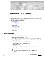 Предварительный просмотр 1 страницы Cisco Octal-Port DMT ATU-C Line Card Information Manual