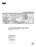 Cisco ONS 15454 SDH Procedure Manual предпросмотр