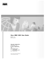 Preview for 1 page of Cisco ONS 15501 User Manual