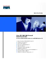 Preview for 1 page of Cisco PIX 506 Quick Start Manual