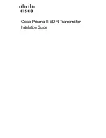 Cisco Prisma II EDR Installation Manual preview