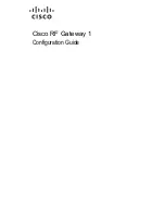 Предварительный просмотр 1 страницы Cisco RF Gateway 1 Modules Configuration Manual