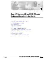 Preview for 1 page of Cisco Router Cisco 831 Quick Start Manual