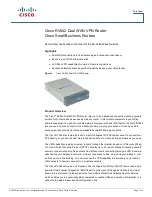 Preview for 1 page of Cisco RV042 - Small Business Dual WAN VPN Router Specifications