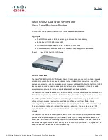 Cisco RV082 - Small Business VPN Router Datasheet предпросмотр