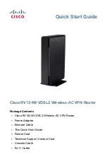 Cisco RV134W Quick Start Manual preview