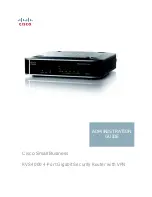 Предварительный просмотр 1 страницы Cisco RVS4000 - Gigabit Security Router Administration Manual